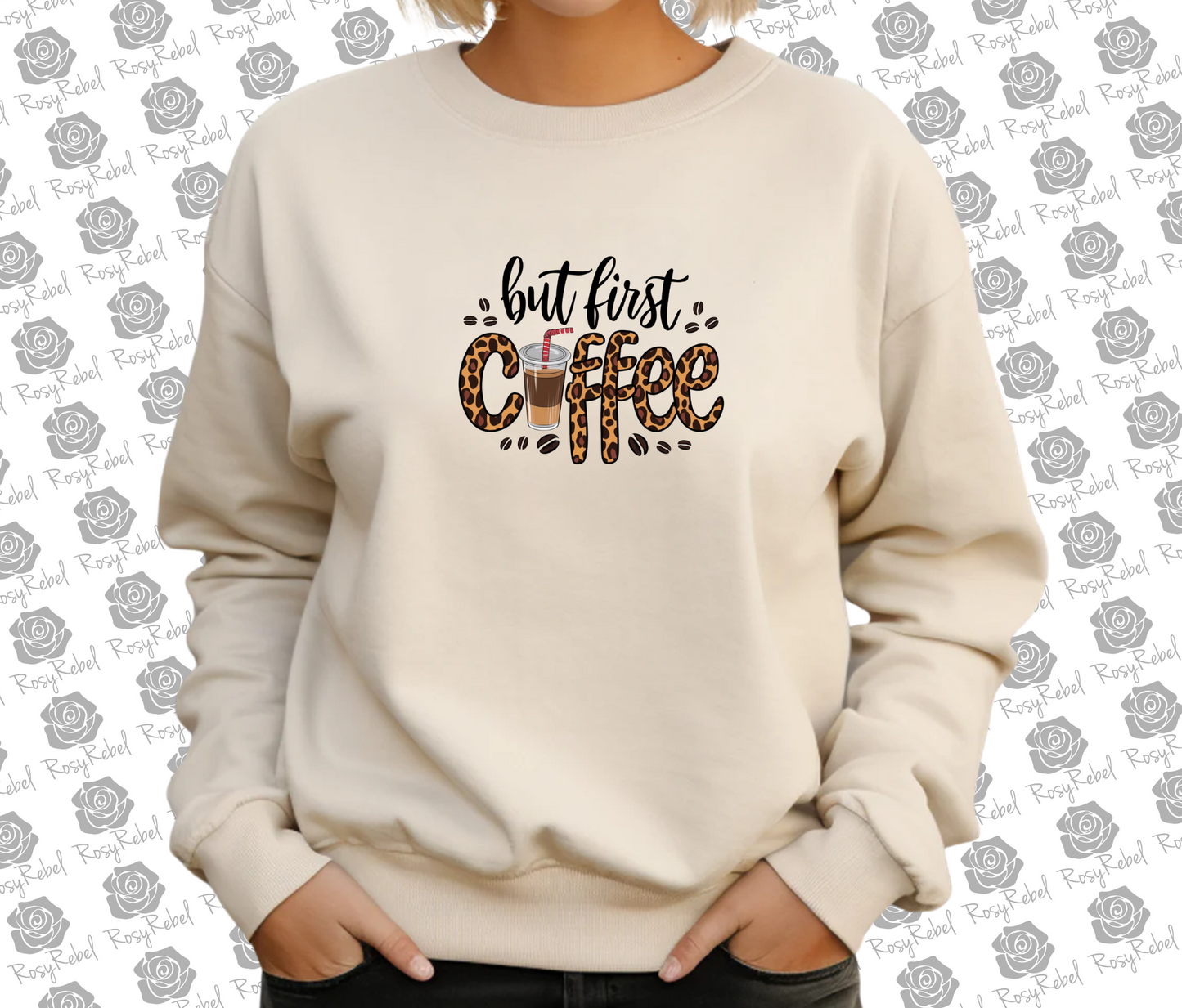 But First, Coffee Graphic - Cosy & Stylish Coffee Lover's Sweatshirt